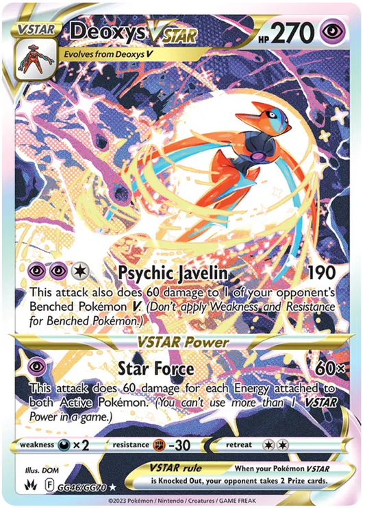 Deoxys VSTAR GG46/GG70 Crown Zenith Galarian Gallery