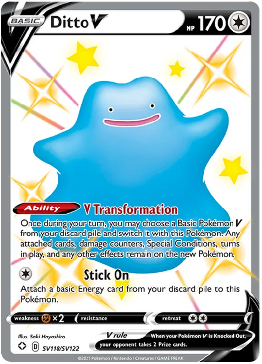 Ditto V SV118/SV122 Sword & Shield Shining Fates