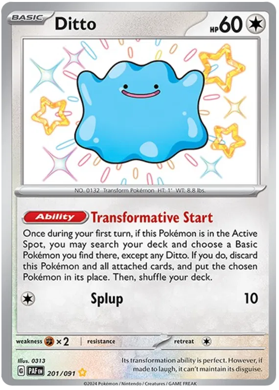 Ditto 201/091 Paldean Fates