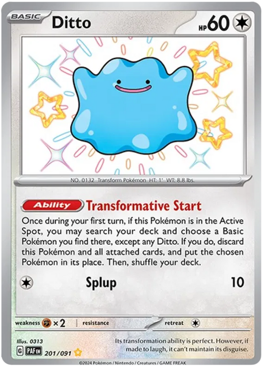 Ditto 201/091 Paldean Fates