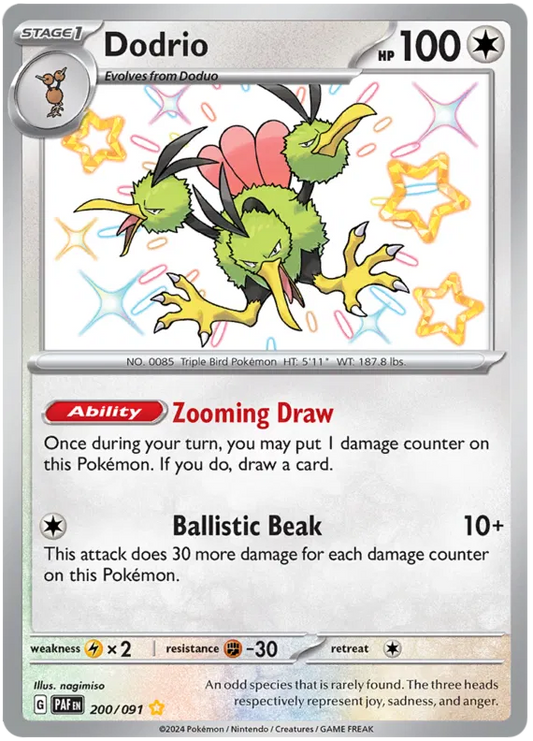 Dodrio 200/091 Paldean Fates