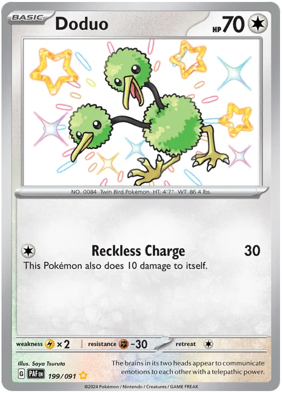 Doduo 199/091 Paldean Fates