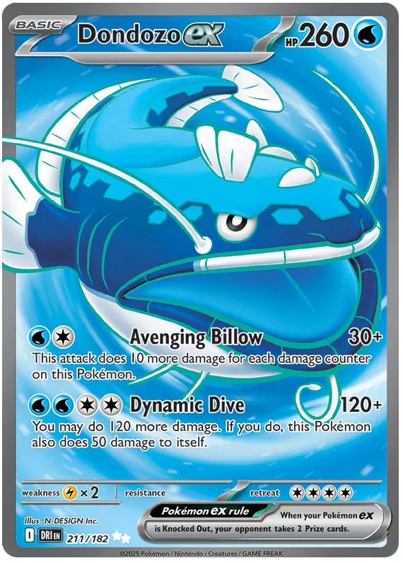 Dondozo ex 211/182 Destined Rivals
