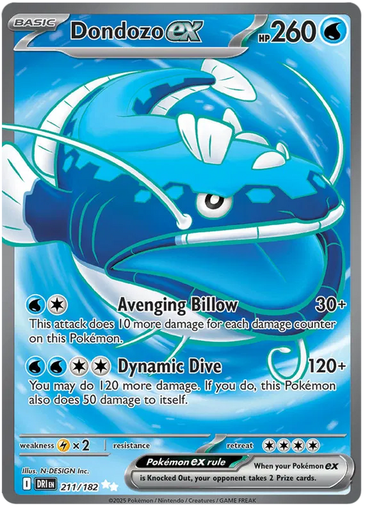 Dondozo ex 211/182 Destined Rivals