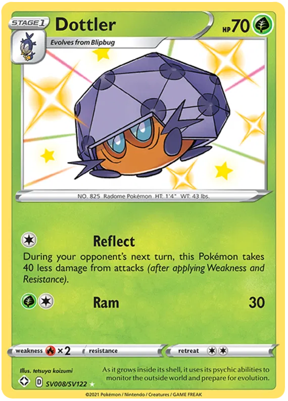 Dottler SV008/SV122 Sword & Shield Shining Fates