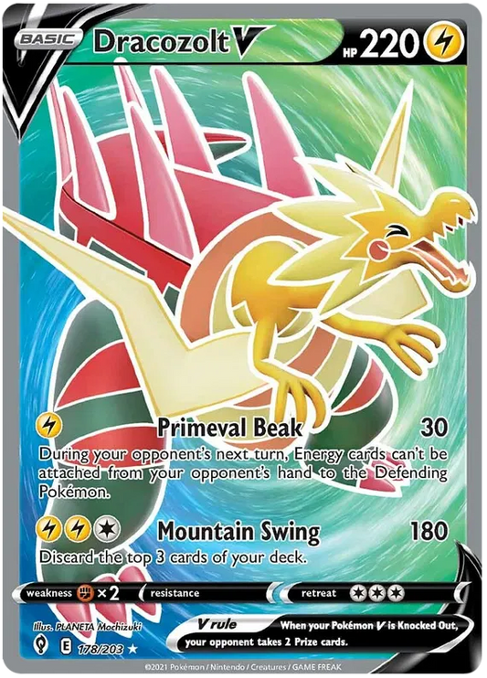 Dracozolt V 178/203 Sword & Shield Evolving Skies