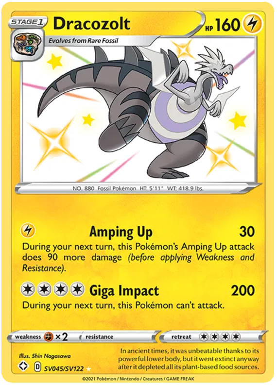 Dracozolt SV045/SV122 Shining Fates