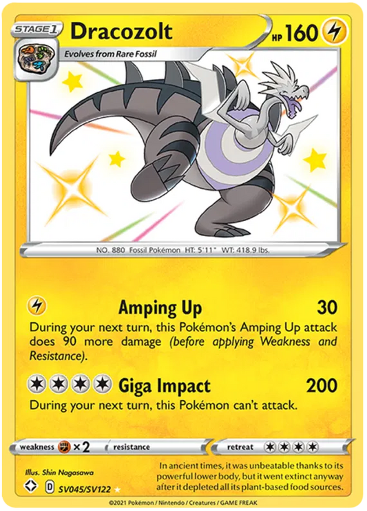 Dracozolt SV045/SV122 Shining Fates