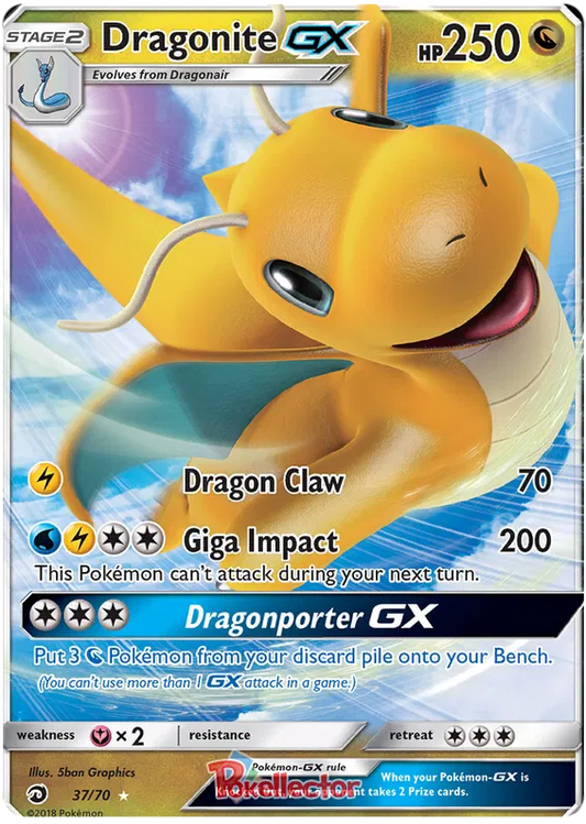 Dragonite GX 37/70 Dragon Majesty