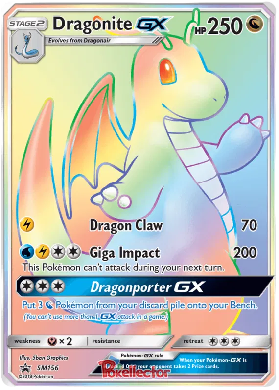 Dragonite GX SM156 Sun & Moon Promos