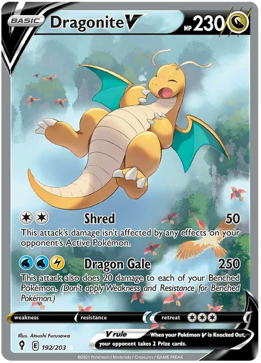Dragonite V 192/203 Evolving Skies