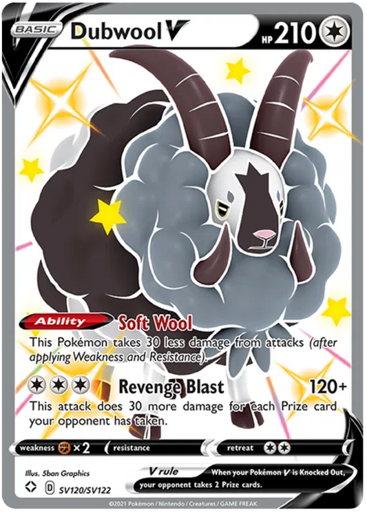 Dubwool V SV120/SV122 Sword & Shield Shining Fates