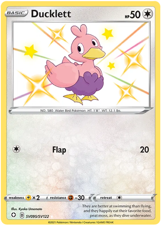 Ducklett SV095/SV122 Sword & Shield Shining Fates