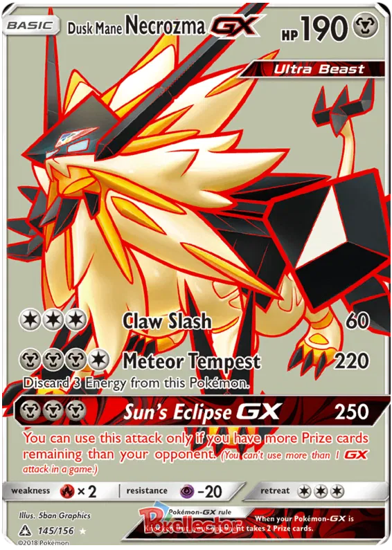 Dusk Mane Necrozma GX 145/156 Ultra Prism