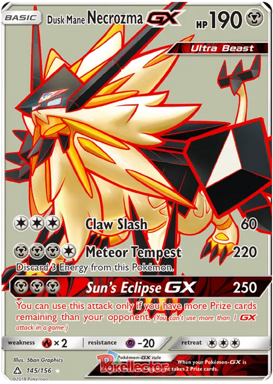 Dusk Mane Necrozma GX 145/156 Ultra Prism