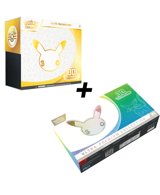 (Précommande) (Imparfait) 30th Celebration Day Ultra Premium Collection 30th Elite Trainer Box Lot