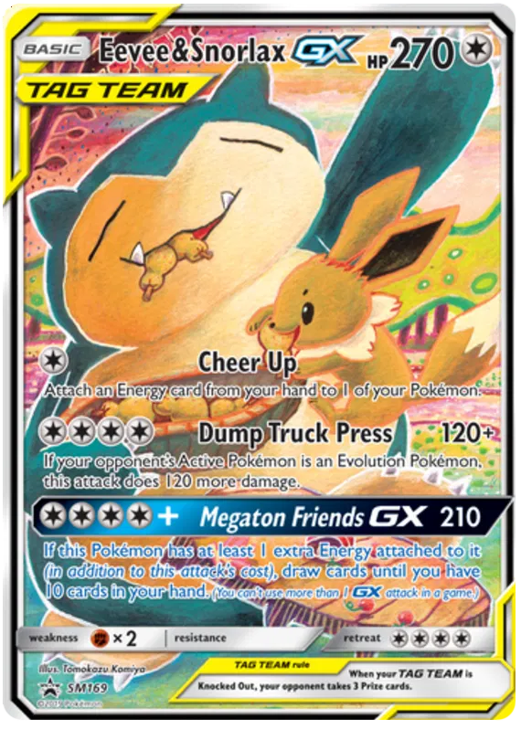 Eevee & Snorlax GX SM169 Sun & Moon Promos