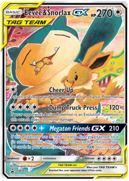 Eevee & Snorlax GX SM169 Sun & Moon Promos