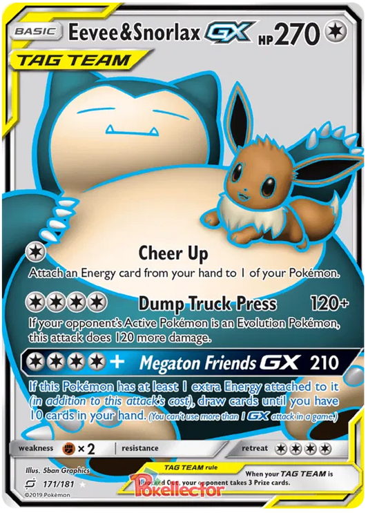 Eevee & Snorlax GX 171/181 Team Up