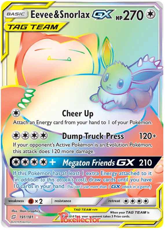Eevee & Snorlax GX 191/181 Team Up