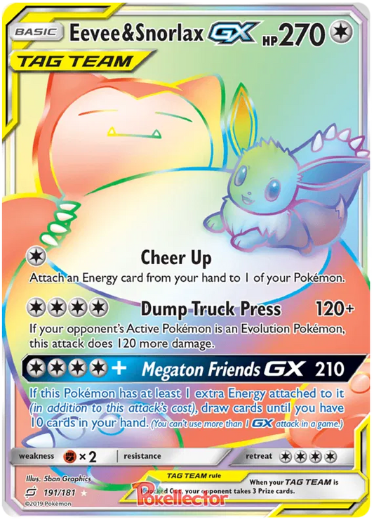 Eevee & Snorlax GX 191/181 Team Up