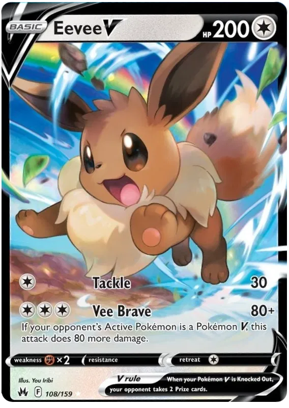 Eevee V 108/159 Crown Zenith