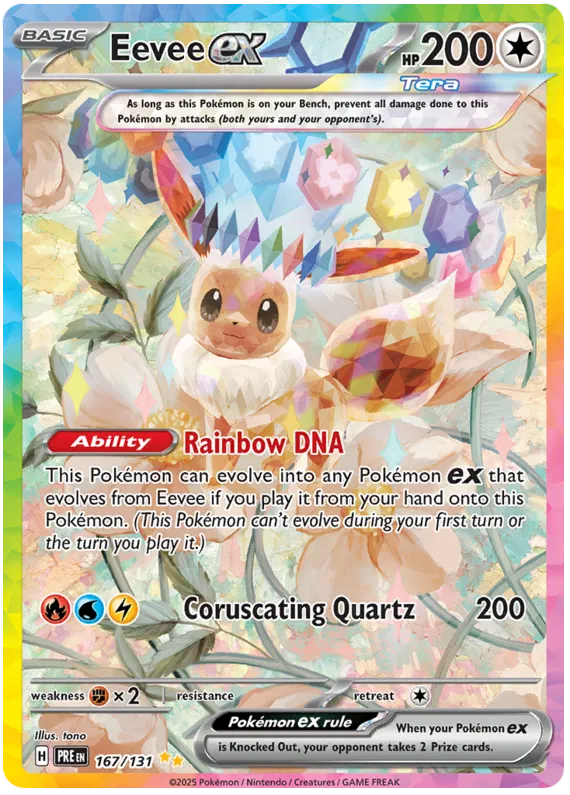 Eevee ex 167/131 Prismatic Evolutions