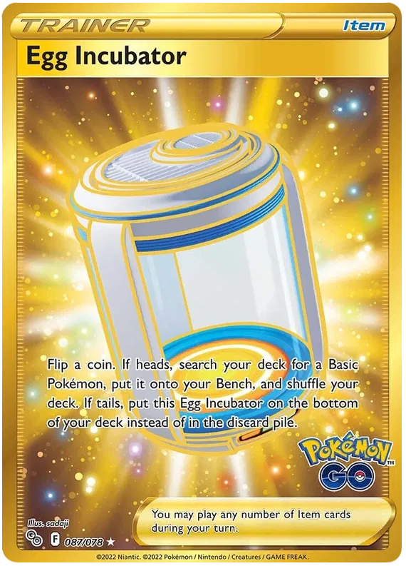 Egg Incubator 087/078 Pokemon Go