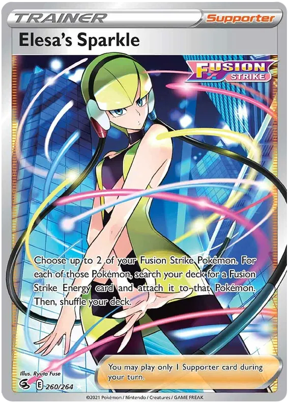 Elesa's Sparkle 260/264 Sword & Shield Fusion Strike