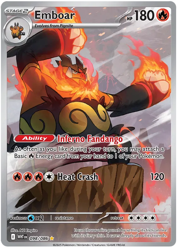 Emboar 098/086 White Flare
