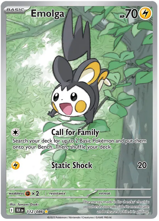 Emolga 112/086 Black Bolt