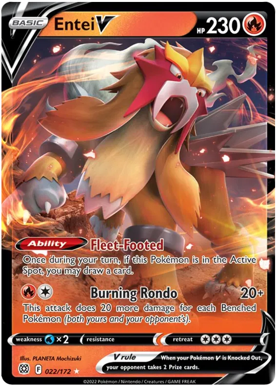 Entei V 022/172 Brilliant Stars