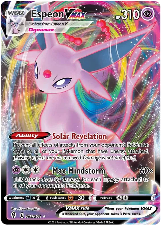 Espeon VMAX 65/203 Sword & Shield Evolving Skies
