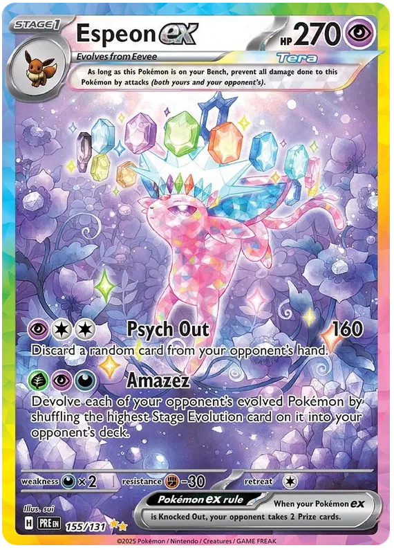 Espeon ex 155/131 Prismatic Evolutions