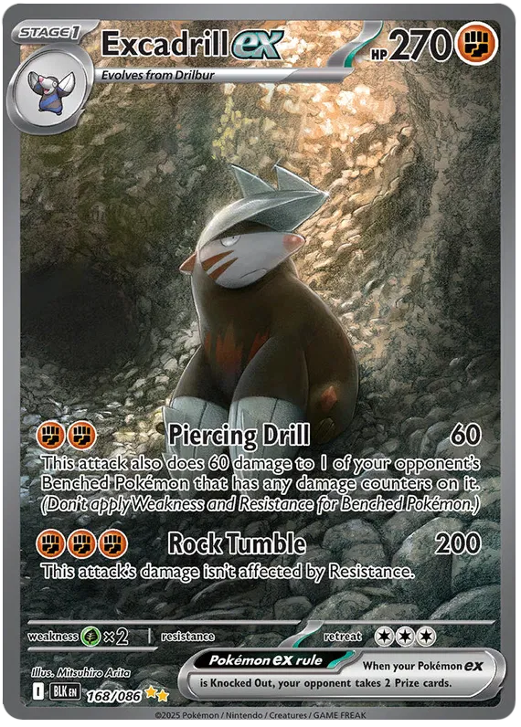 Excadrill ex 168/086 Black Bolt