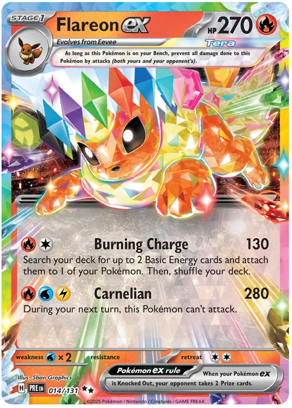 Flareon ex 014/131 Prismatic Evolutions