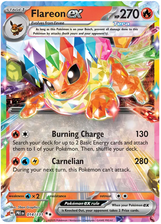 Flareon ex 014/131 Prismatic Evolutions