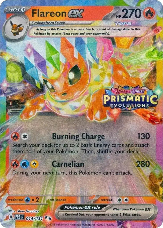 Flareon ex PRE 023/131 (Prismatic Evolutions Stamp)