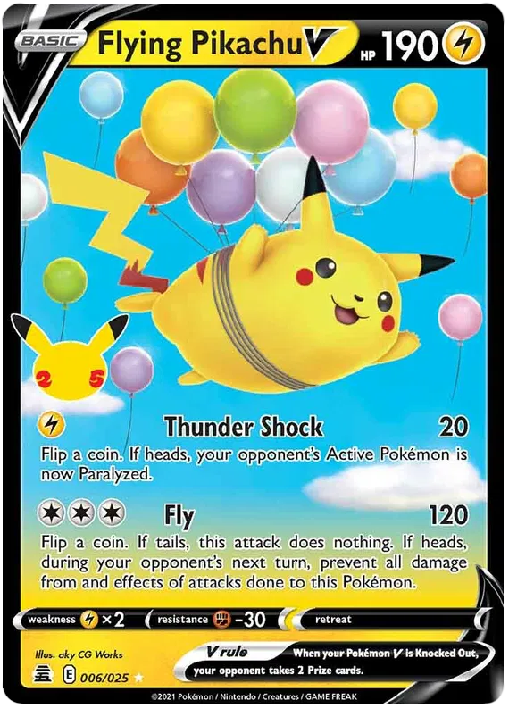 Flying Pikachu V 006/025 Celebrations