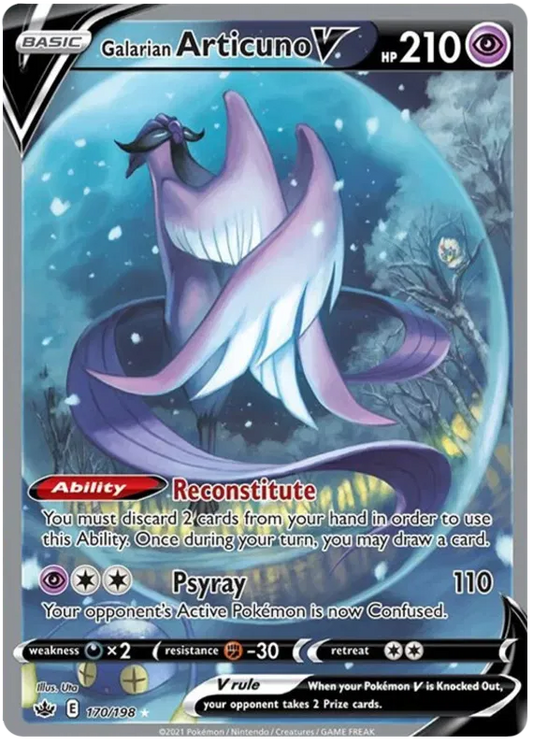 Galarian Articuno V 170/198 Chilling Reign
