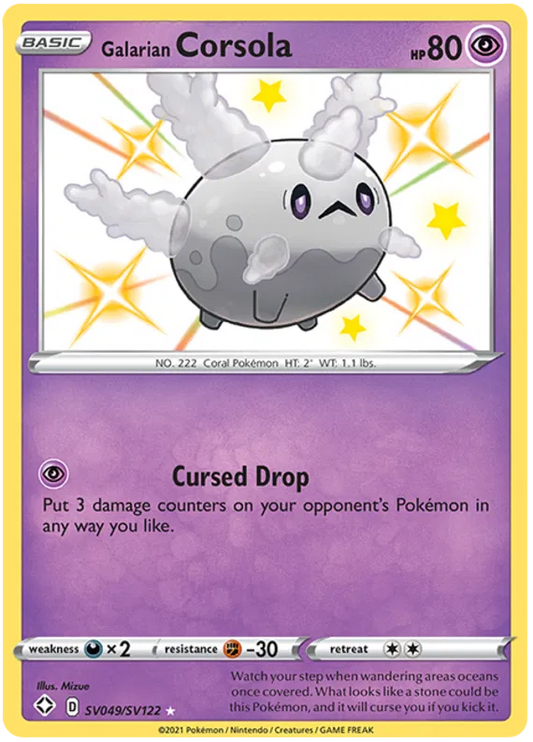 Galarian Corsola SV049/SV122 Shining Fates