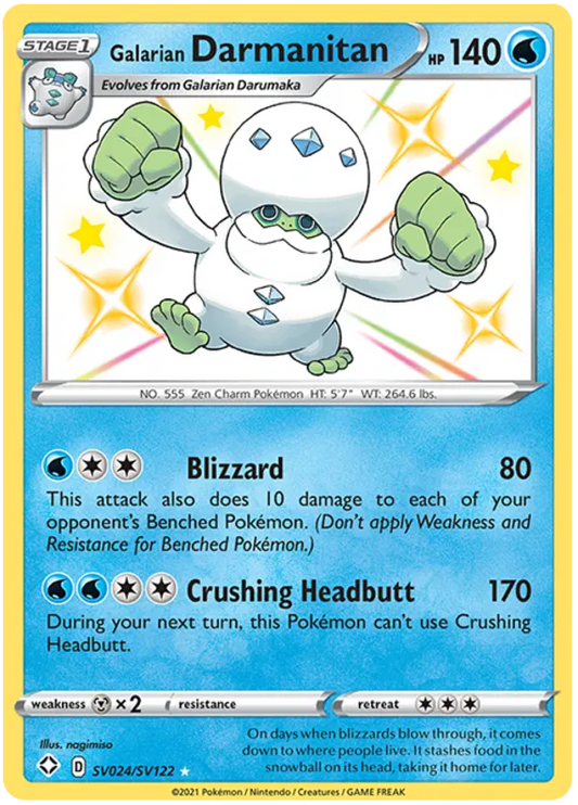 Galarian Darmanitan SV024/SV122 Shining Fates