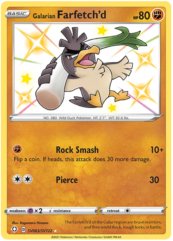 Galarian Farfetch'd SV063/SV122 Shining Fates
