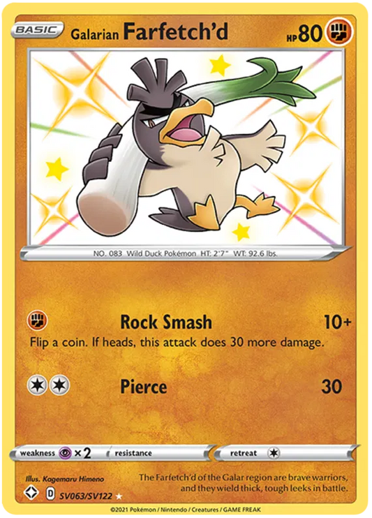 Galarian Farfetch'd SV063/SV122 Shining Fates