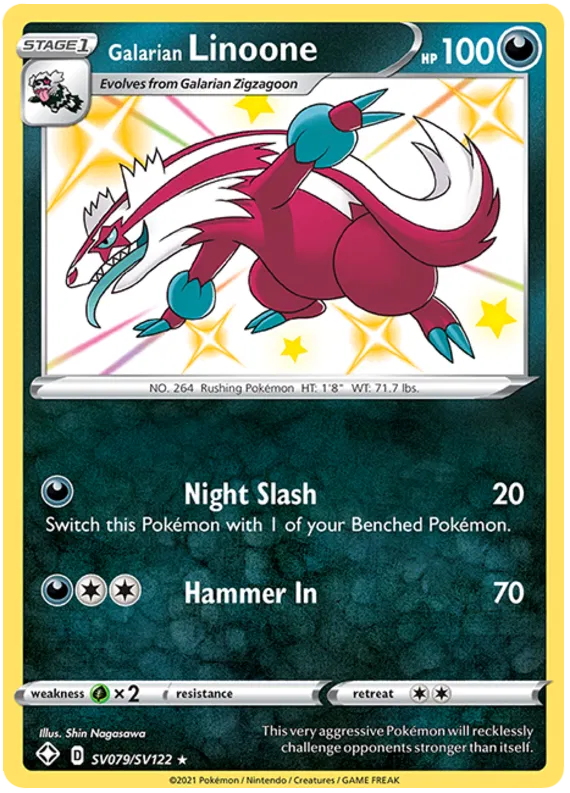 Galarian Linoone SV079/SV122 Sword & Shield Shining Fates