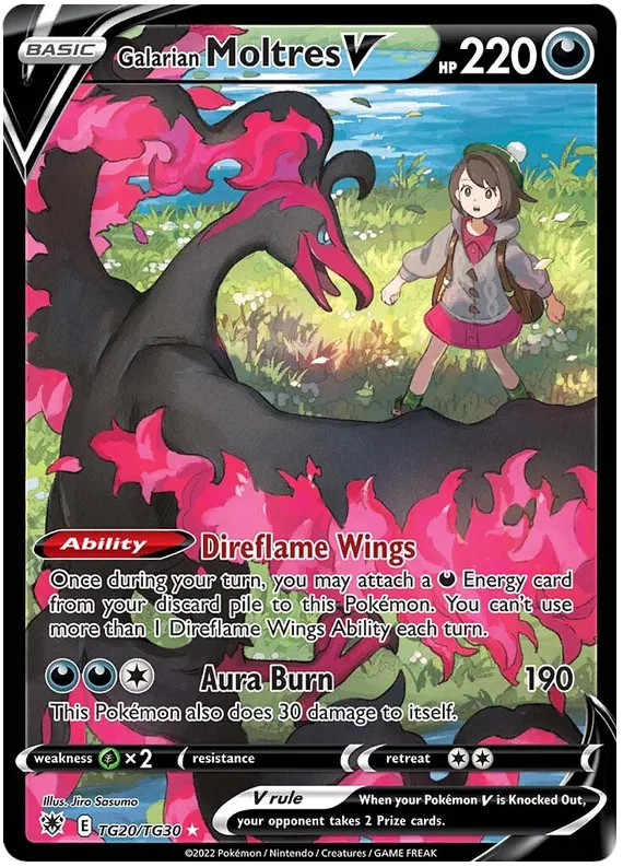 Galarian Moltres V TG20/TG30 Astral Radiance Trainer Gallery