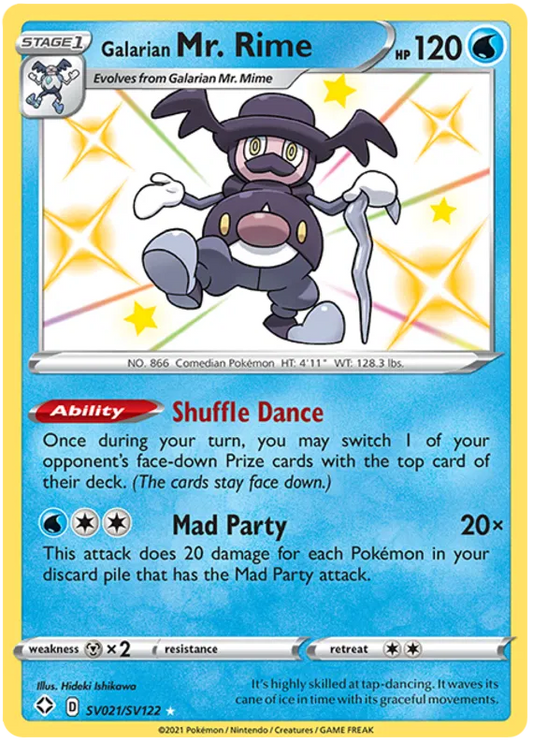 Galarian Mr. Rime SV021/SV122 Shining Fates