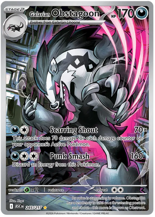 Galarian Obstagoon 245/217 Ascended Heroes