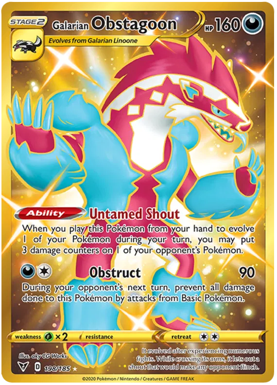 Galarian Obstragoon 198/185 Sword & Shield Vivid Voltage