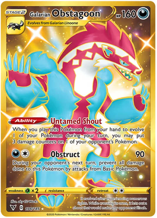 Galarian Obstragoon 198/185 Sword & Shield Vivid Voltage